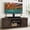 Walnut, variant on Uforic TV Stand with Mount for 70 inch TVs, Farmhouse Height Adjustable TV Mount, Walnut