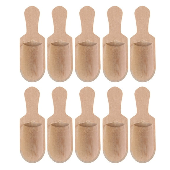 Wooden Spoons Salt Spoon Mini Scoop Scoops Small Wood Jars Bath Scooper Tea Honey Utensils Kitchen Spice Seasoning