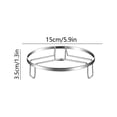 thumbnail image 3 of Stainless Steel Pot Rack with Heat Proof Pot Mat and Insulation, 3 Sizes (15/18/20 cm), Kitchen Countertop Storage Steaming Rack Bracket, 1 PC, 3 of 6