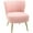 Rose, variante sur HOMCOM Fauteuil d'Appoint Chaise d'Appoint pour Salon avec Pattes Blanc