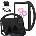 thumbnail image 1 of For Teclast M50HD M50 Pro HD 2023 10.1" Tablet PC Case Kids Safety Shockproof EVA Foam Portable Cover with Rear Kickstand Case with Strap-BK Teclast M50 Pro, 1 of 6