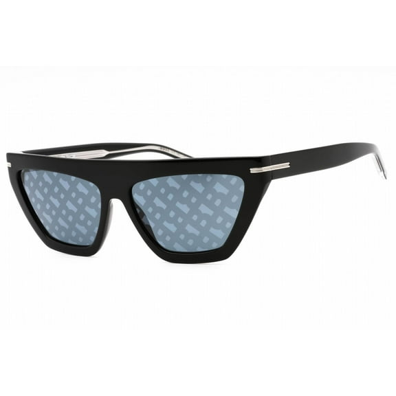 Hugo Boss BOSS 1609/S 0807 MD Women's Black Cat Eye Sunglasses