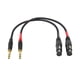 thumbnail image 2 of Cable XLR a 1/4 TRS de 6,35 mm, doble canal, 3 pines, XLR hembra, 2 of 5