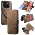 thumbnail image 2 of For Xiaomi 14 Pro 5G Leather Case Magsafe 2In1 Detachable RFID Book Funda Xiaomi 14 Case 360 Protect Mi Phone 14Pro Flip Cover (Brown,Xiaomi 14), 2 of 7