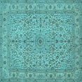 thumbnail image 1 of Ahgly Company Indoor Square Persian Light Blue Traditional Area Rugs, 8' Square, 1 of 4