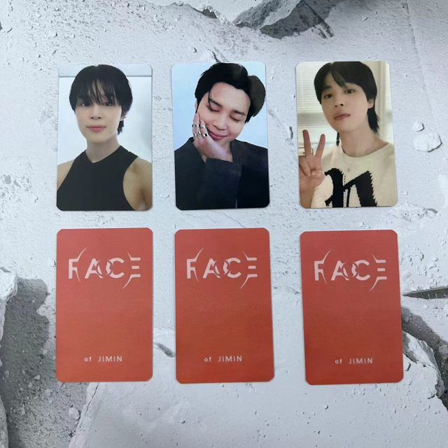 Kpop BTS Jimin Álbum Face Lucky Draw Photocards Photo Card Best collect Gift Para Los Fans
