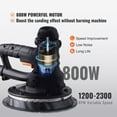 thumbnail image 2 of Drywall Sander 800W with Brush Motor, 1200-2300 RPM Variable Speed, Auto Vacuum System - Efficient Wall Sanding Tool, 2 of 6