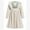 Beige, variant on Little Girl's Dress Mexican Ethnic Trendy Princess Long Sleeve Dresses Traditional Embroidery Floral Sundress