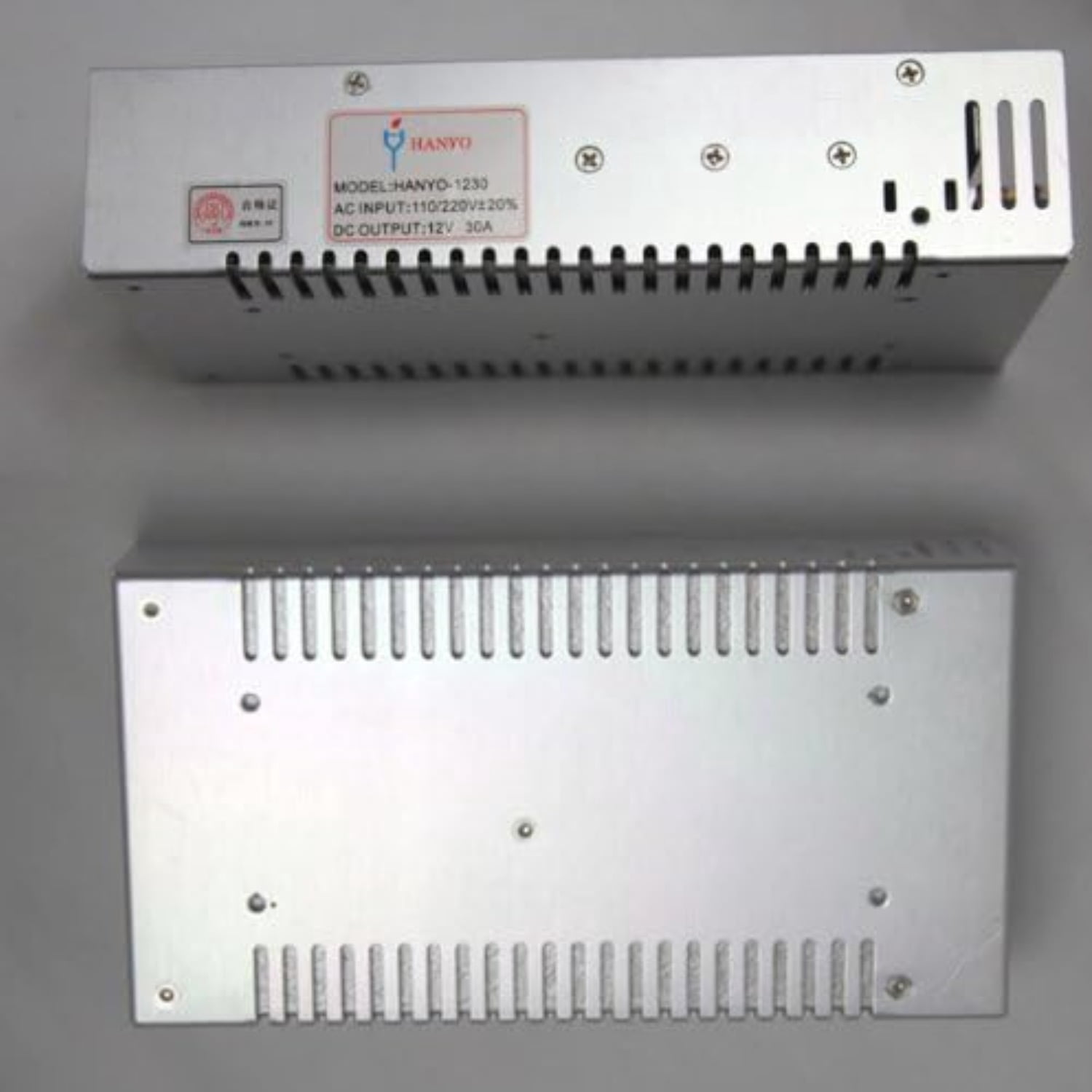 2 Pack DC12V 30A LED Driver Power Adapter Converter (AC to DC) - Overload, Over Voltage, Short Circuit Protection - Built-in EMI Filter for LED Strip Lights