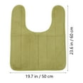 thumbnail image 2 of 1pc U-shaped Bathroom Rug Non-skid Bathroom Mat Toilet Seat Carpet, 2 of 8