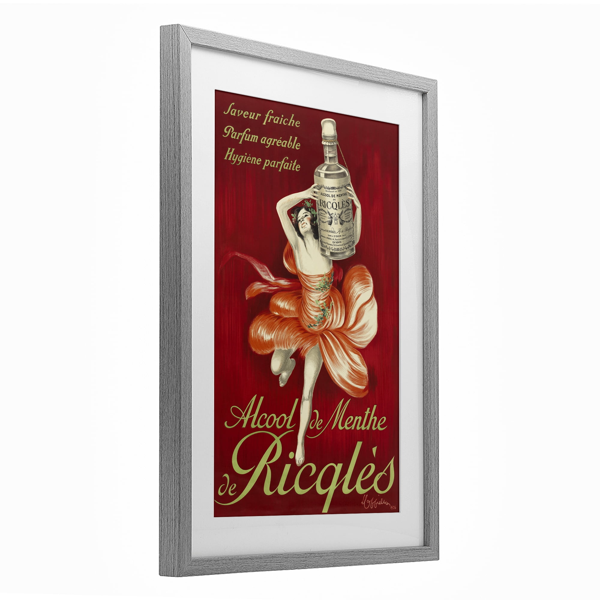 Stupell Industries Vintage Herbal Remedy Advertisement Gray Framed Print Under Glass, design by Leonetto Cappiello