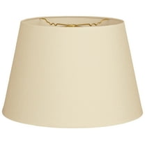 Royal Designs 12" Tapered Shallow Drum Hardback Lamp Shade Beige