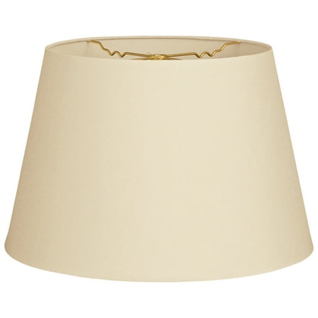 Royal Designs 18" Tapered Shallow Drum Hardback Lamp Shade Beige