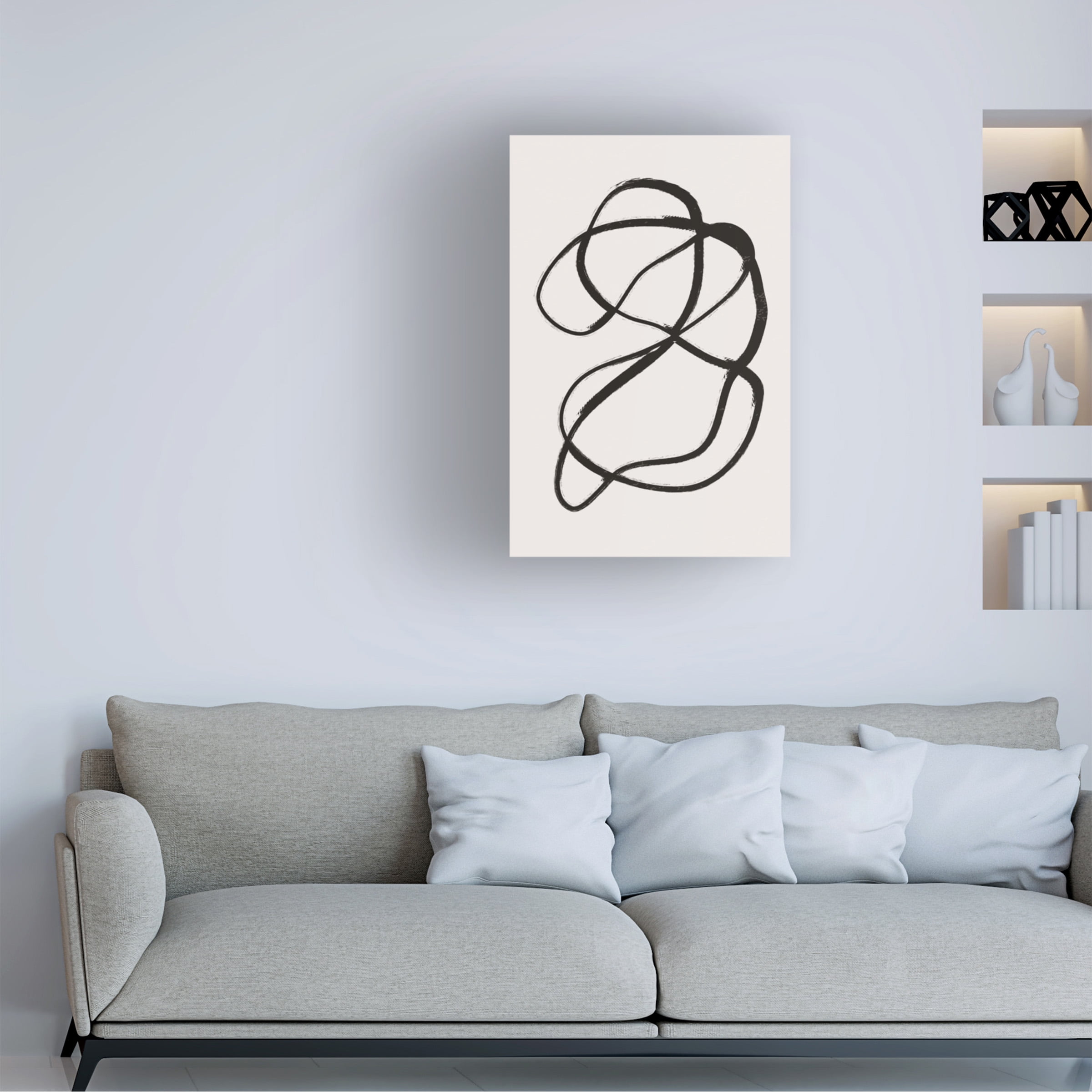 jay stanley 'One Line' Canvas Art