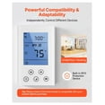 thumbnail image 3 of Programmable Thermostat 7 Day White for Underfloor Heating & Heat Pump, 3 of 9