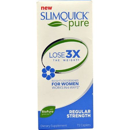 SlimQuick Fat Burner, Regular Strength, Caplets - 72 caplets