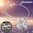 thumbnail image 1 of Fiudx Pulsera, Elegante Brazalete Actor, Pulsera Resistiva de Acero Inoxidable, Dire Eslabón de Diámetro Ajustable, Accesorio de Moda para Ambos, Ideal para Regalar., 1 of 6