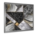 thumbnail image 2 of Designart 'Touches Of Gold With Marble Granite Agate' Modern Framed Art Print, 2 of 4