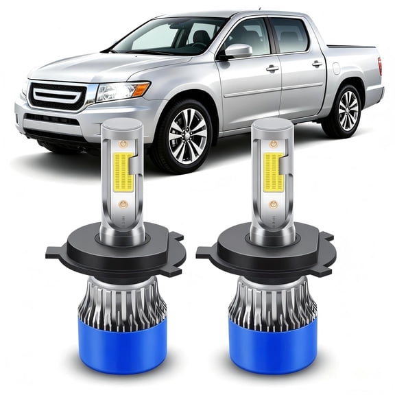 soukeo Fit for Honda Ridgeline 2006-2007 2009-2014 LED Headlight Bulbs,High Low Beam H4,1:1 Halogen Size,Plug and Play,6500K Cool White,2pcs