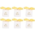 thumbnail image 3 of Regalo 50 Uds. Cajas De Recuerdo De Fiesta Material De Papel Patrón Mi Bautizo Equipado Cinta Dorada Cajas De Regalo De Boda Blancas Para Fiesta, 3 of 7