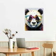 thumbnail image 3 of JEUXUS  Cute Panda Canvas Wall art: Wall Decor Animals Themed for Kids' Bedroom Nursury Poster Bathroom Wall Painting, 3 of 5