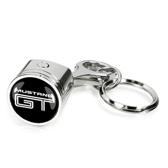 Ford Mustang GT Piston Style Metal Key Chain