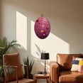 thumbnail image 5 of Canvas Wall Art Red Floral Burgundy Leaf Vintage Boho Flower Colorful Flowers Delicate Oval Framed Canvas Prints Vintage Wall Hanging Decor for Home Office Decorations 8.6"x11.4", 5 of 7