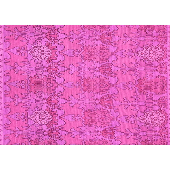 Ahgly Company Indoor Rectangle Abstract Pink Modern Area Rugs, 5' x 8'