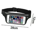 thumbnail image 2 of Waterproof Running Swimming Belt Fanny Pack - fits Phone & Android- Touchscreen Cover，black, 2 of 5