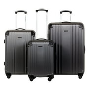 Jetstream 28-inch Hardside Rolling Spinner Checked Luggage, Charcoal