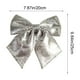 thumbnail image 3 of Christmas Bow Ornament with Sequins and Pearls, Large Festive Hanging Decor for Holiday Party, Wedding, Home Decoration, Tree Topper, Xmas Gift, 3 of 6