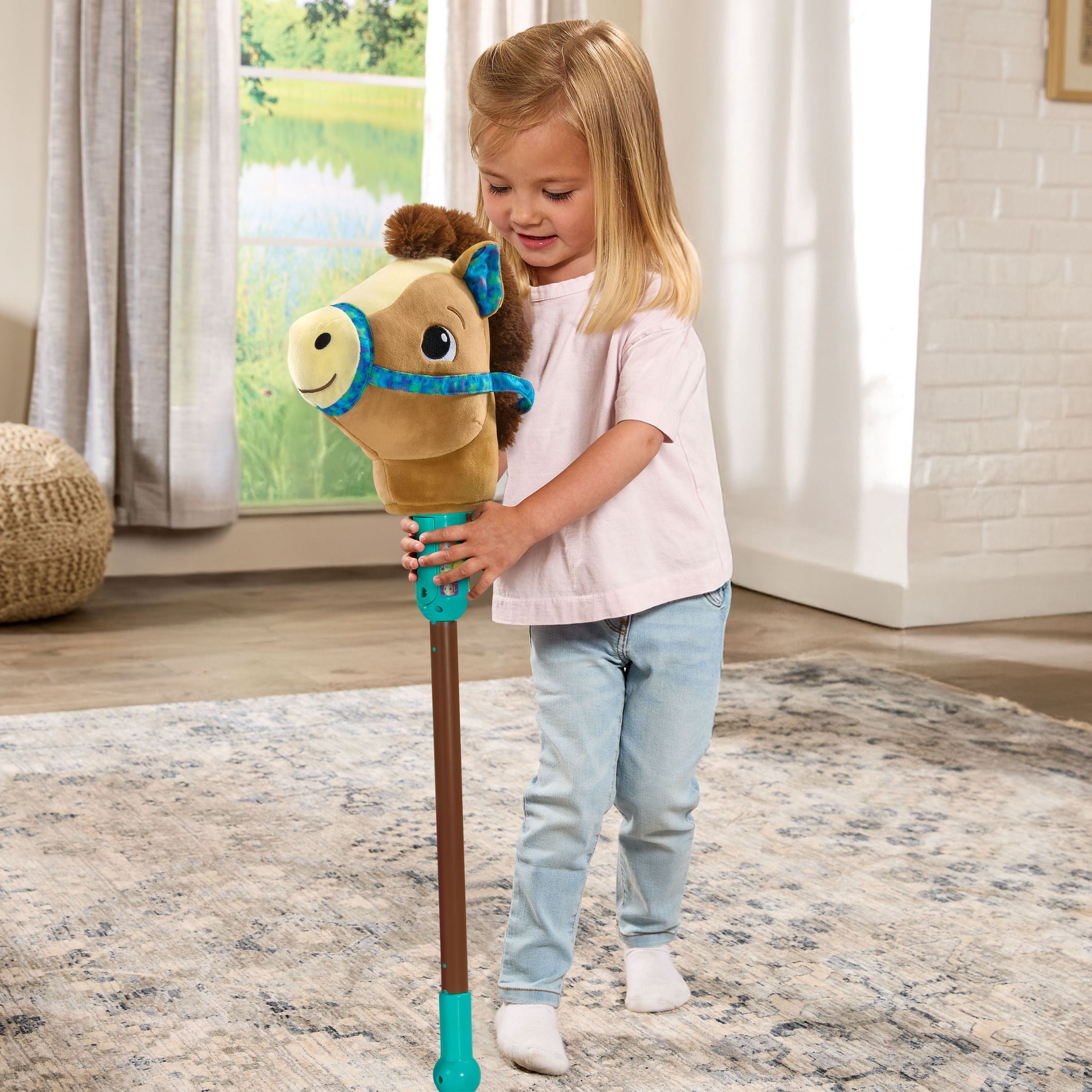 VTech Gallop & Giggle Horse Stick Pony With Motion Sensor for Kids - English Version, 3-6 Years