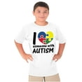 thumbnail image 5 of I Love Someone with Autism Puzzle Crewneck T Shirts Boy Girl Teen Brisco Brands XS, 5 of 5