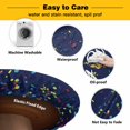 thumbnail image 3 of Elastic Fitted Round Tablecloth, Happy Birthday Waterproof Stretch Table Cover for 55"-60" Tables, Navy Blue Modern Abstract Art Washable Outdoor Tablecloths for Patio, Picnic, Camping, 3 of 9