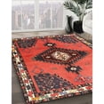 thumbnail image 3 of Ahgly Company Machine Washable Indoor Square Traditional Rust Pink Area Rugs, 7' Square, 3 of 7