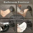 thumbnail image 4 of Repose-pied de Douche pour Raser les Jambes, Support à Ventouse Puissant Antidérapant pour Raser les Jambes, Sans Perçage, Tabouret Réutilisable pour Femmes et Personnes Douloureuses (Noir), 4 of 6