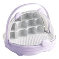 thumbnail image 4 of jinwen Silkworm Breeding Box Breathable Hole Transparent Portable Observation Cabin Violet, 4 of 9