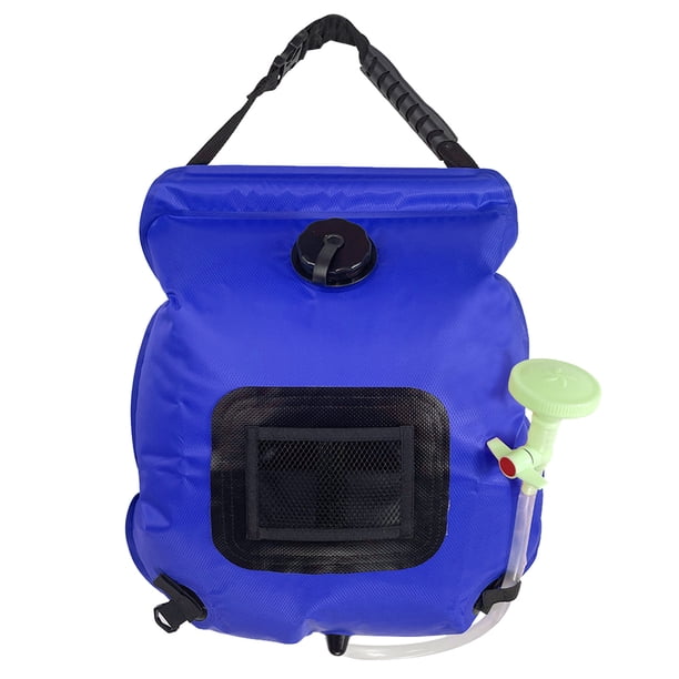Xihbxyly Bolsa de Ducha Portátil, Bolsa de Baño Térmica para Exteriores de 20 L, Material de Pvc Duradero, Diseño Compacto, Esencial para Acampar, Fácil de Usar, Opciones de Camuflaje Rojo, Verde y A
