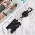thumbnail image 2 of Youkk Snap Separation Badge Holder Reliable Wide Application Extendable Steel Cord Retractable Keychain black 1Set, 2 of 6