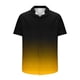 thumbnail image 5 of Mens Casual de Manga Corta Botón Abajo Camisas de Impresión Turndown Cuello Botón Camisa Poliéster, Moda de Verano Superior para Hombres Al Aire Libre, 5 of 6
