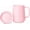 -Blush, variant on Voyager Signature Mug | Travel Coffee Tumbler with 360° Lid and Handle | Ceramic-Lined Insulated Stainless Steel Iced Cold Brew Cup | 12oz, Blush