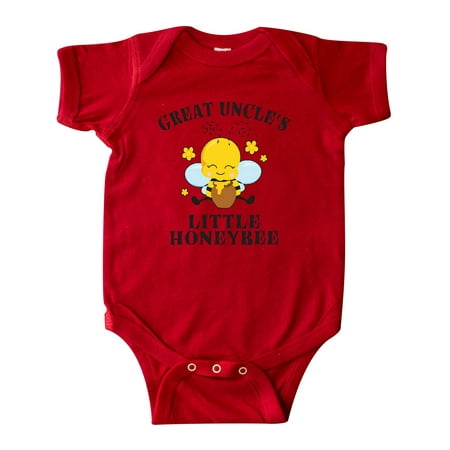 

Inktastic Cute Bee Great Uncle s Little Honeybee with Stars Gift Baby Boy or Baby Girl Bodysuit