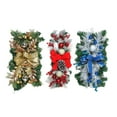 thumbnail image 4 of Visland Christmas Door Swag Red Berries Color Balls Bowknot Pinecone Xmas Stair Wreath Garland Pendant for Party - 1PC, 4 of 4