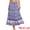 Blue Purple, variant on DARING DIVA Women's Floral Ruffle A Line Tiered Maxi Skirts M Blue Purple