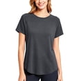 thumbnail image 2 of Maplenight Athletic T Shirts for Women Breathable Mesh Crew Neck Short Sleeve Tees Curved Hem Gym Workout Sport Shirts, 2 of 8