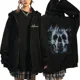 thumbnail image 3 of Deftones-Sudadera con capucha y cremallera para hombre y mujer, abrigo de manga larga de gran tamaño, estilo Harajuku, banda de Rock y Hip Hop, color blanco, ropa de calle, 2024, 3 of 5