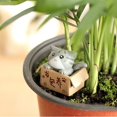 thumbnail image 3 of Ensemble de 4 Pcs Maison de Poupée Miniature Bonsaï Artisanat Jardin Féerique Décoration Chats Mignons, 3 of 9
