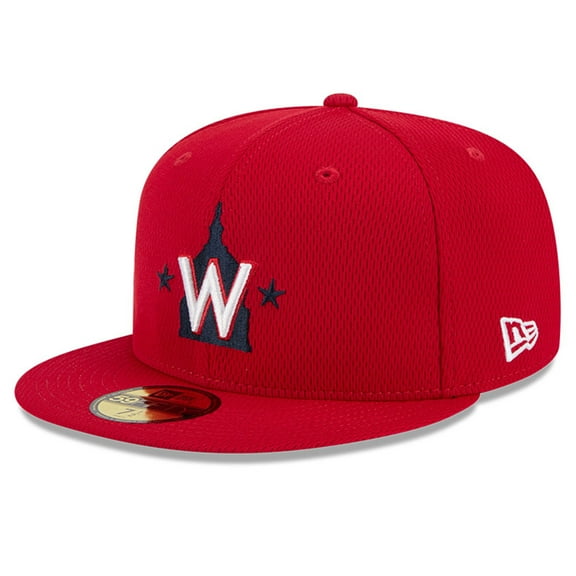 Men's New Era Red Washington Nationals 2025 MLB Clubhouse 59FIFTY Fitted Hat