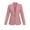 Pink, variant on Tqcoqu Blazers for Women,Long Sleeve Button Front Blazer,Notch Lapel Casual Work Office Suit Jackets with Pocket,Black Women's S-XXL