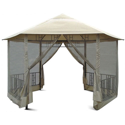 Garden Winds Replacement Canopy Top for DC 14' Hexagon Gazebo Rip Lock